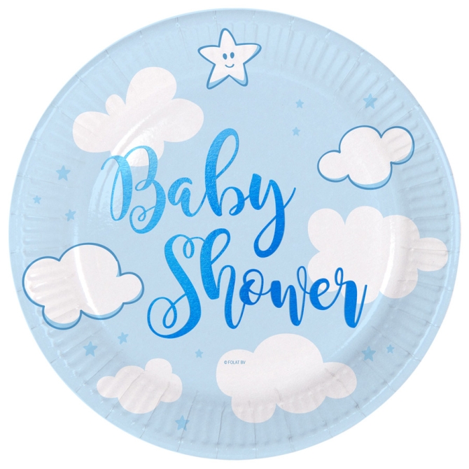 8 Assiettes Baby Shower Garon 