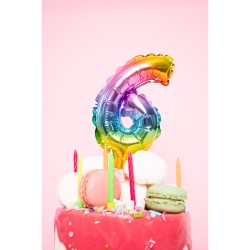 Cake Topper - Ballon Rainbow Chiffre 1. n1