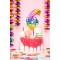Cake Topper - Ballon Rainbow Chiffre 3 images:#1