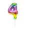 Cake Topper - Ballon Rainbow Chiffre 4 images:#0