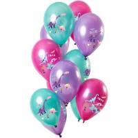 Bouquet 12 Ballons Dino Violet Mtallique