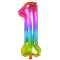 Ballon Géant Rainbow Chiffre 1 - 81 cm images:#0