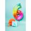 Ballon Gant Rainbow Chiffre 6 - 81 cm