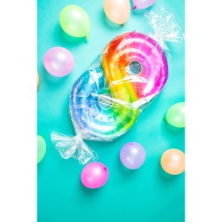 Ballon Gant Rainbow Chiffre 8 - 81 cm. n2