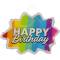 Pinata Star Rainbow Happy Birthday (38 cm) images:#0
