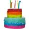 Pinata Gâteau Rainbow Happy Birthday (25 cm) images:#0
