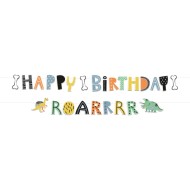 1 Guirlande Lettre Happy Birthday Dino Roars