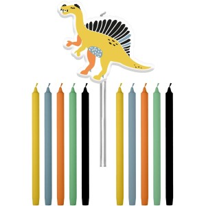 Set de 11 Bougies Dino Roars - 10 cm