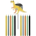 Set de 11 Bougies Dino Roars - 10 cm. n1
