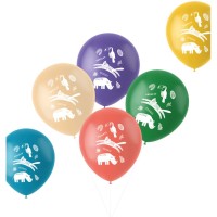 Contient : 1 x 6 Ballons Zoo Party