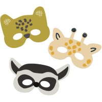 Contient : 1 x 6 Masques Zoo Party