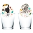 6 Dcors pour Verre Zoo Party