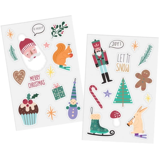 Stickers de Fentre Nol - Holly Jolly - 27 pices 