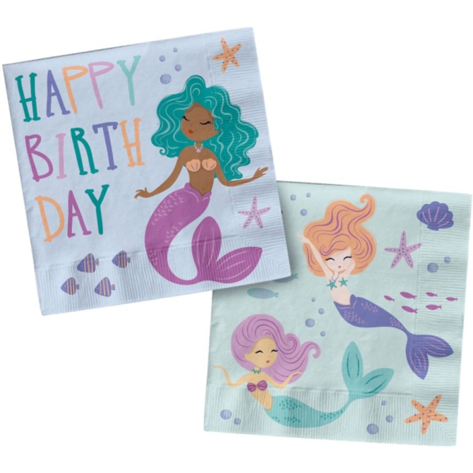 20 Serviettes Mermaid Magic 