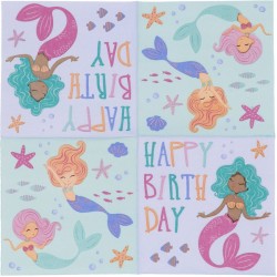 20 Serviettes Mermaid Magic. n°1