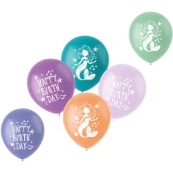 6 Ballons Mermaid Magic. n°1