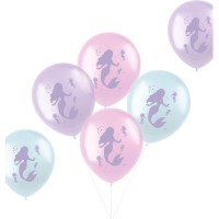 6 Ballons Mermaid