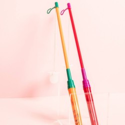 Bton de Lanterne LED  Orange & Bleu Sarcelle  40 cm. n4