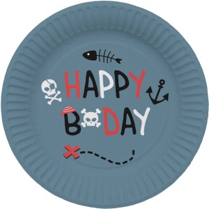 8 Assiettes Pirate Party