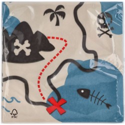 20 Serviettes Pirate Party. n�3
