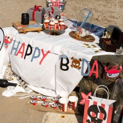 1 Guirlande Lettre Happy Birthday Pirate Party - 1, 5 m. n�3