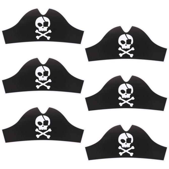 6 Chapeaux Pirate Party 