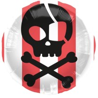 Contient : 1 x Ballon Aluminium � plat Pirate Party - �45 cm