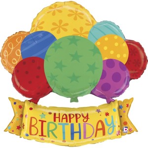 Ballon Gant Bannire Happy Birthday
