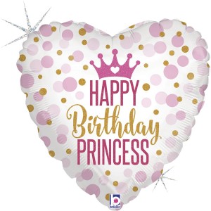 Ballon Happy Birthday Princesse Holographique