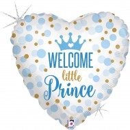 Ballon à Plat Welcome Baby Prince - 46 cm