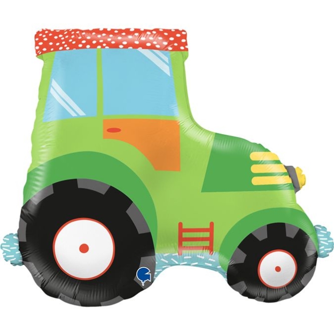 Ballon Aluminium Hélium Géant - Tracteur 60 cm 