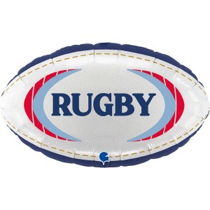 Ballon Aluminium Hlium Gant - Rugby 50 cm