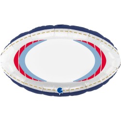 Ballon Aluminium Hlium Gant - Rugby 50 cm. n1