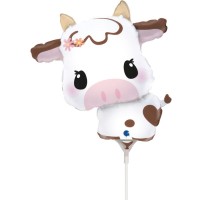 Ballon sur Tige Vache Mignonne - 27 cm