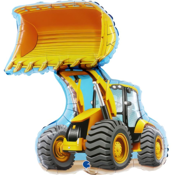 Ballon Aluminium Hlium Gant - Bulldozer 62 cm 