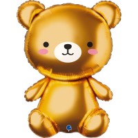 Ballon Aluminium Hélium Géant - Ours 66 cm