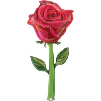 Ballon Aluminium Hlium Gant - Rose Satine