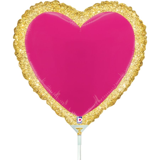 Ballon sur Tige Coeur - 26 cm 