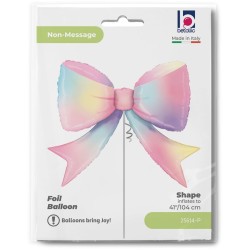 Ballon Aluminium Hélium Géant - Noeud Multicolore 90 cm. n°1