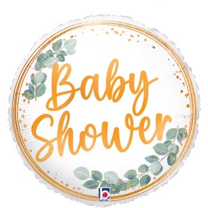 Ballon Aluminium H�lium - Baby Shower Eucalyptus � 35 cm