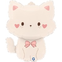 Ballon Aluminium H�lium G�ant - Chat Coquette 71 cm