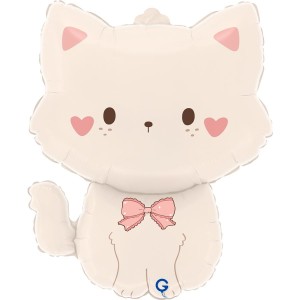 Ballon Aluminium H�lium G�ant - Chat Coquette 71 cm