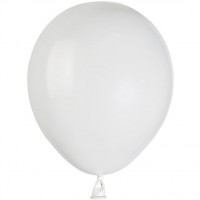 50 Ballons Blanc Mat 13cm