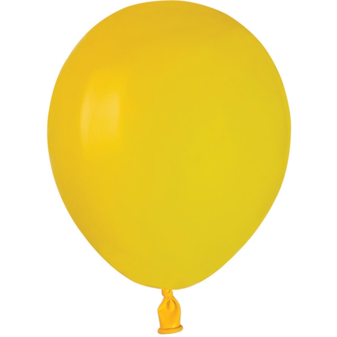 50 Ballons Jaune Mat Ø13cm 