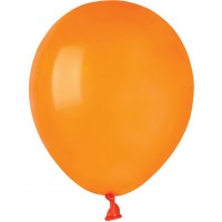 50 Ballons Orange Mat 13cm