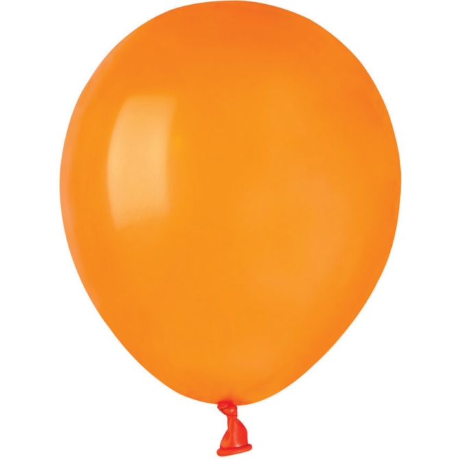 50 Ballons Orange Mat 13cm 