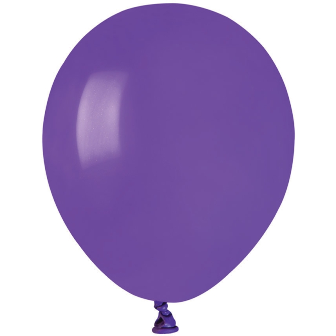 50 Ballons Violet Mat 13cm 