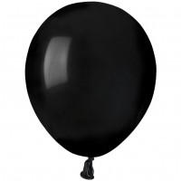 50 Ballons Noir Mat 13cm