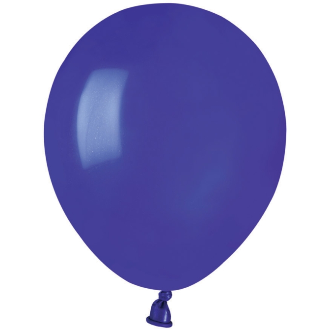 50 Ballons Bleu roi Mat 13cm 