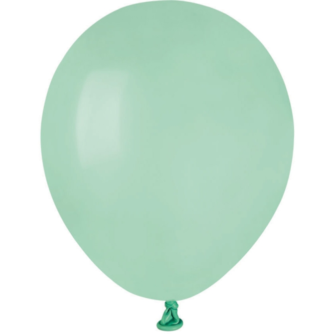 50 Ballons Vert eau Mat 13cm 